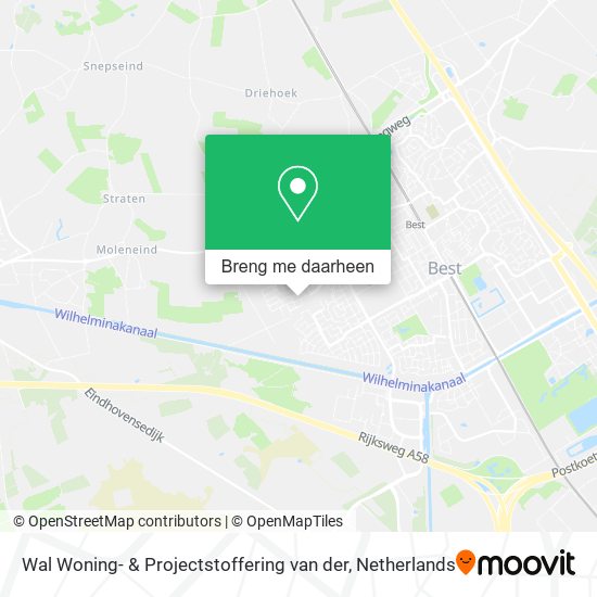 Wal Woning- & Projectstoffering van der kaart