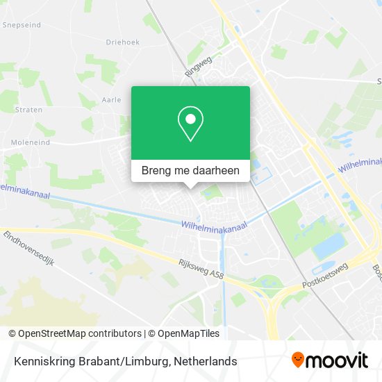 Kenniskring Brabant/Limburg kaart