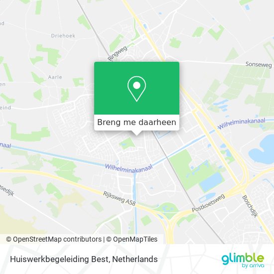 Huiswerkbegeleiding Best kaart