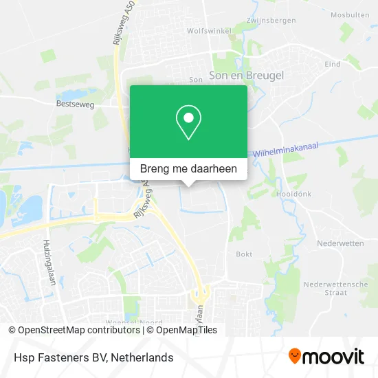 Hsp Fasteners BV kaart