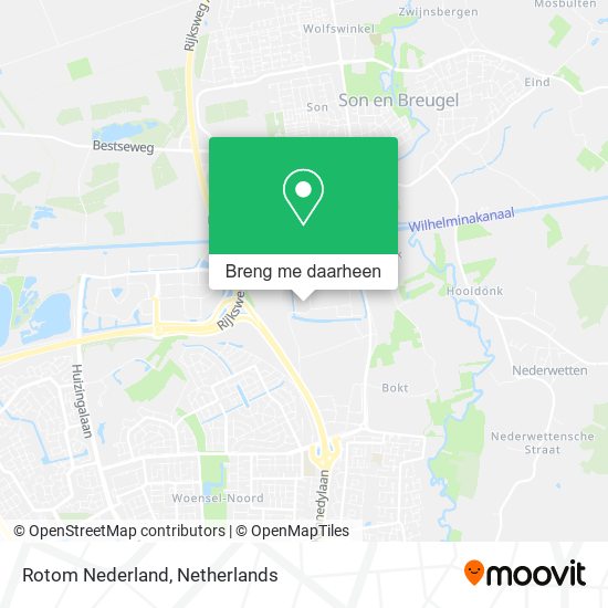 Rotom Nederland kaart