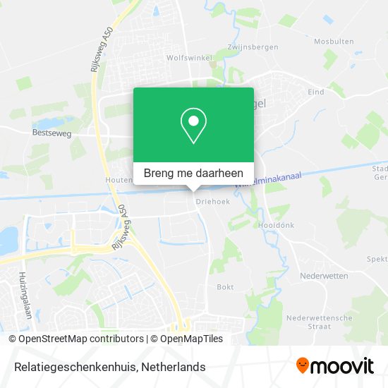 tv station vragen vermomming Hoe gaan naar Relatiegeschenkenhuis in Son En Breugel via Bus of Trein?