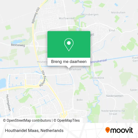 Houthandel Maas kaart