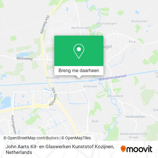John Aarts Kit- en Glaswerken Kunststof Kozijnen kaart