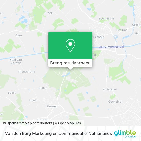 Van den Berg Marketing en Communicatie kaart