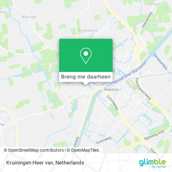 Kruiningen Heer van kaart