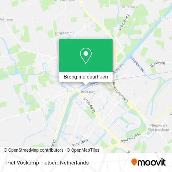 Piet Voskamp Fietsen kaart