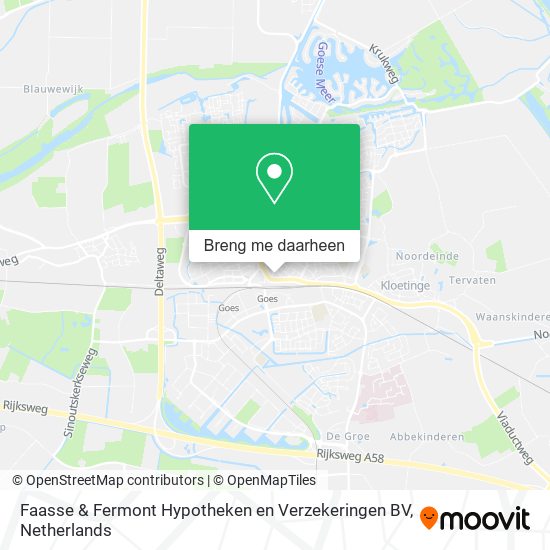 Faasse & Fermont Hypotheken en Verzekeringen BV kaart