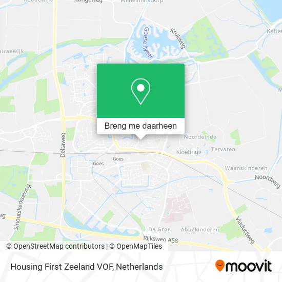 Housing First Zeeland VOF kaart