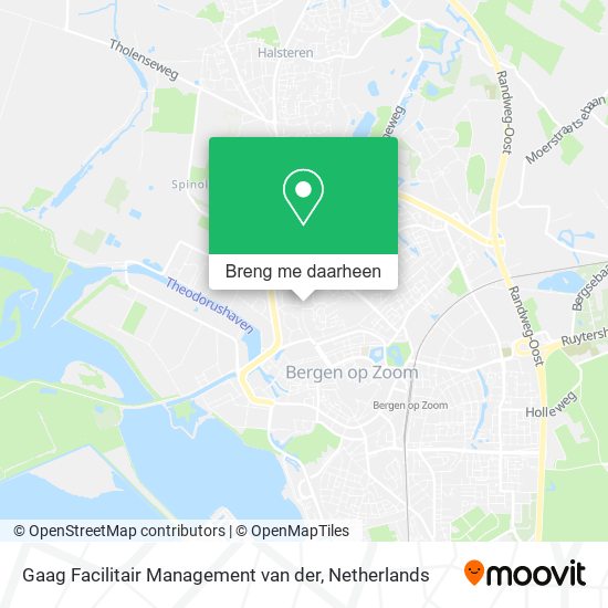 Gaag Facilitair Management van der kaart