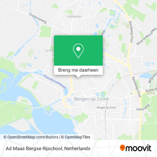 Ad Maas Bergse Rijschool kaart