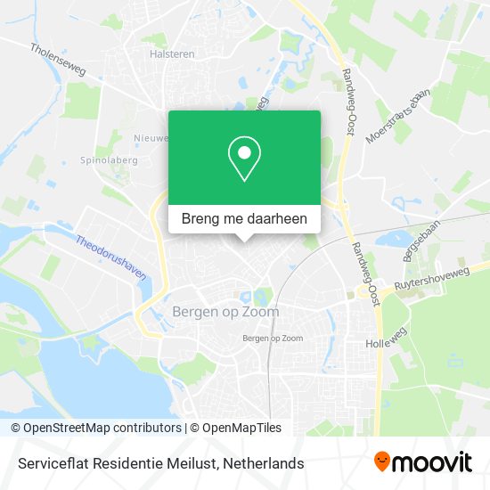 Serviceflat Residentie Meilust kaart