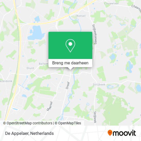 De Appelaer kaart