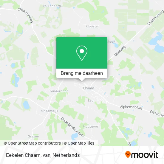 Eekelen Chaam, van kaart