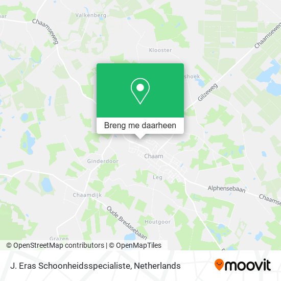 J. Eras Schoonheidsspecialiste kaart