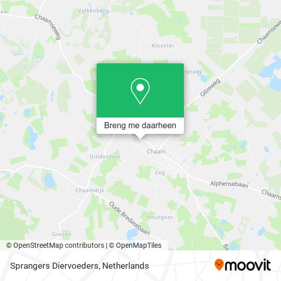 Sprangers Diervoeders kaart