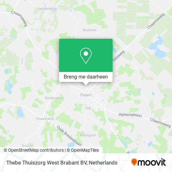 Thebe Thuiszorg West Brabant BV kaart