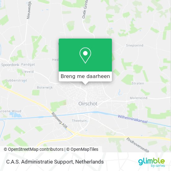 C.A.S. Administratie Support kaart