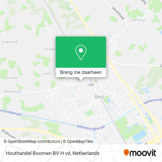 Houthandel Boomen BV H vd kaart