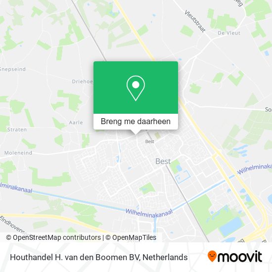 Houthandel H. van den Boomen BV kaart