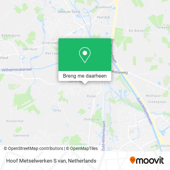 Hoof Metselwerken S van kaart