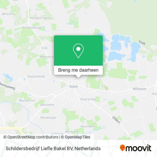 Schildersbedrijf Liefle Bakel BV kaart