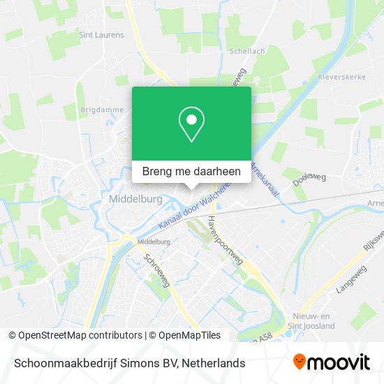 Schoonmaakbedrijf Simons BV kaart