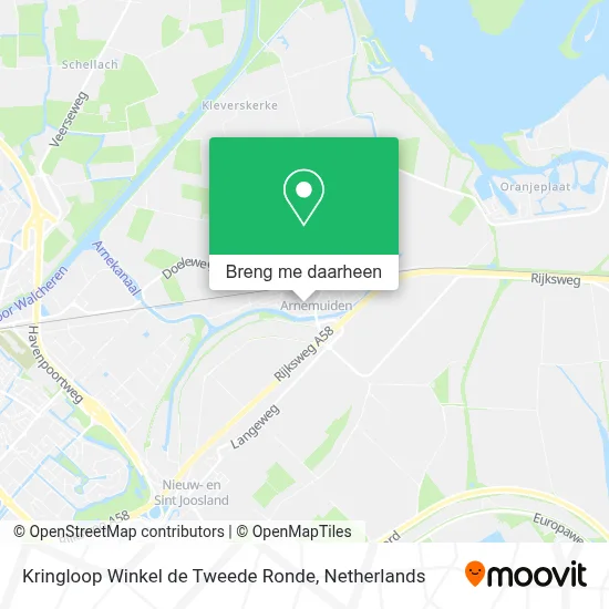 Kringloop Winkel de Tweede Ronde kaart