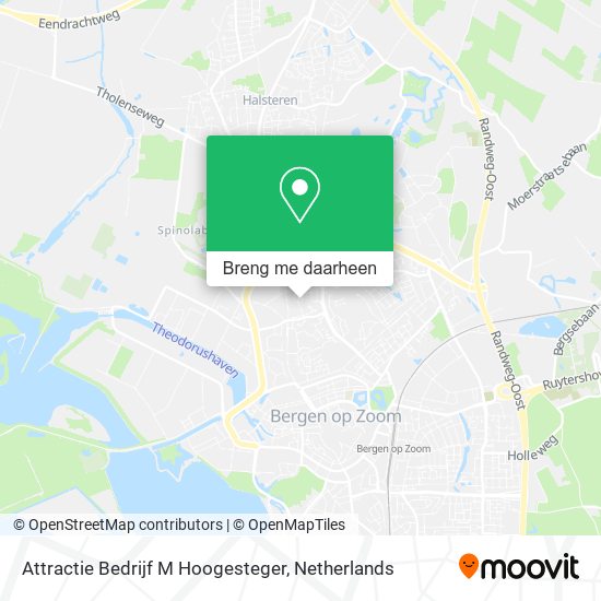 Attractie Bedrijf M Hoogesteger kaart