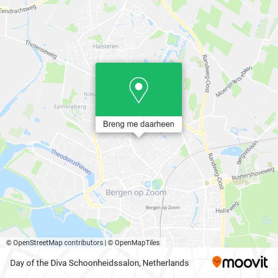 Day of the Diva Schoonheidssalon kaart