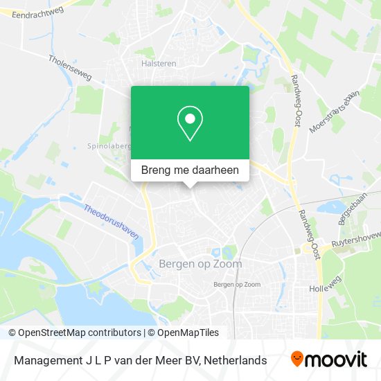 Management J L P van der Meer BV kaart