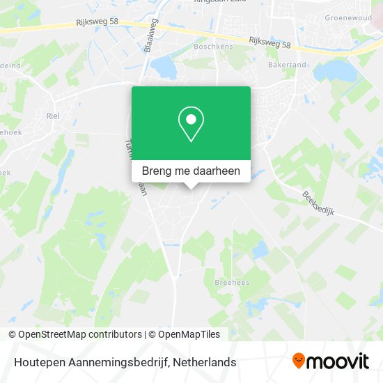 Houtepen Aannemingsbedrijf kaart