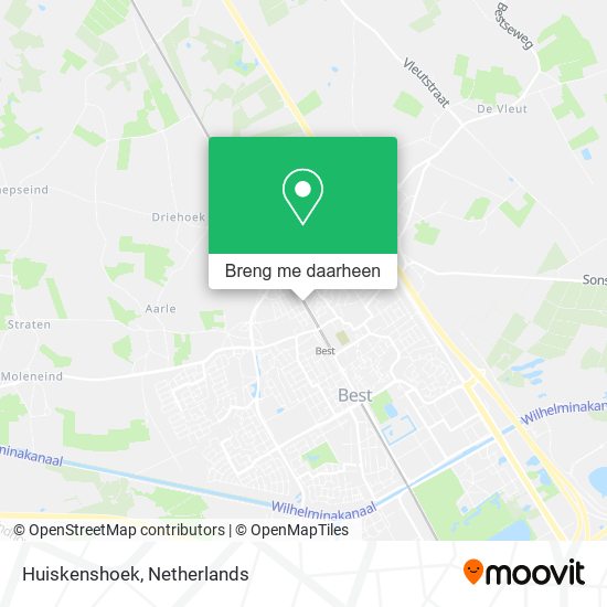 Huiskenshoek kaart