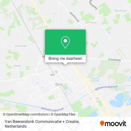 Van Beerendonk Communicatie + Creatie kaart