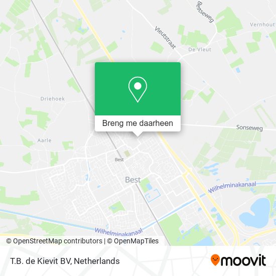 T.B. de Kievit BV kaart