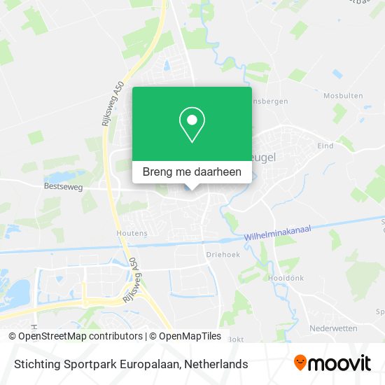 Stichting Sportpark Europalaan kaart