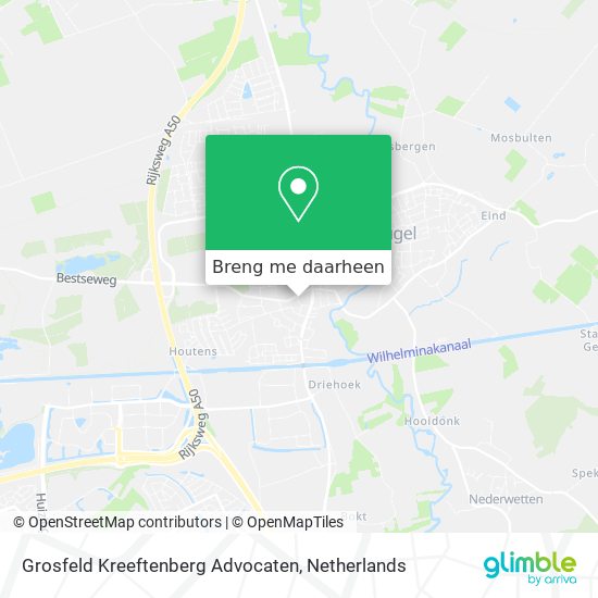 Grosfeld Kreeftenberg Advocaten kaart