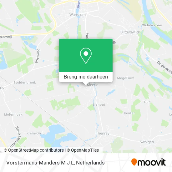 Vorstermans-Manders M J L kaart