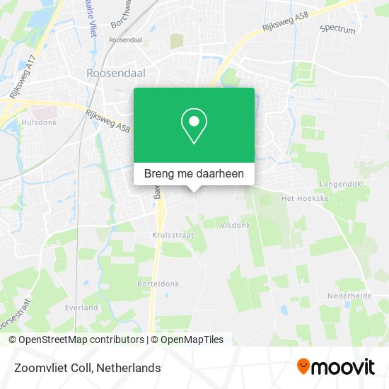 Zoomvliet Coll kaart