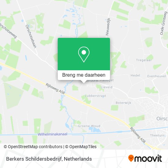Berkers Schildersbedrijf kaart