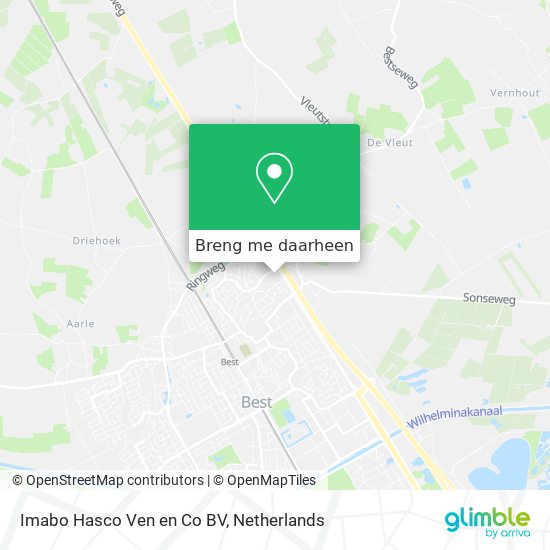 Imabo Hasco Ven en Co BV kaart