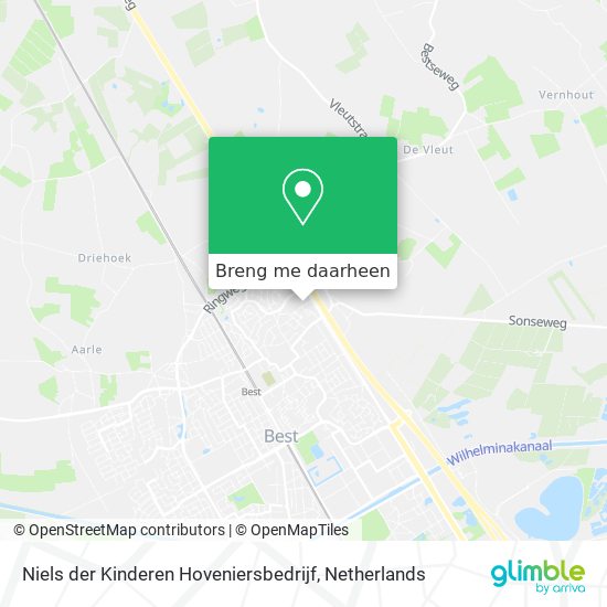 Niels der Kinderen Hoveniersbedrijf kaart