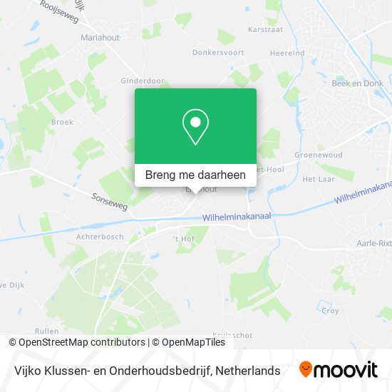 Vijko Klussen- en Onderhoudsbedrijf kaart