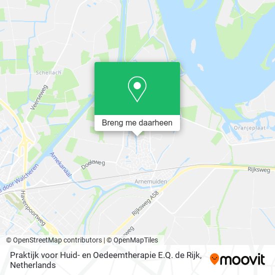 Praktijk voor Huid- en Oedeemtherapie E.Q. de Rijk kaart