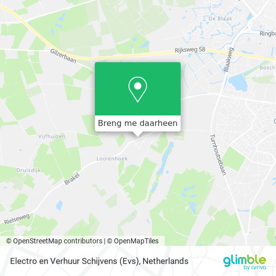 Electro en Verhuur Schijvens (Evs) kaart