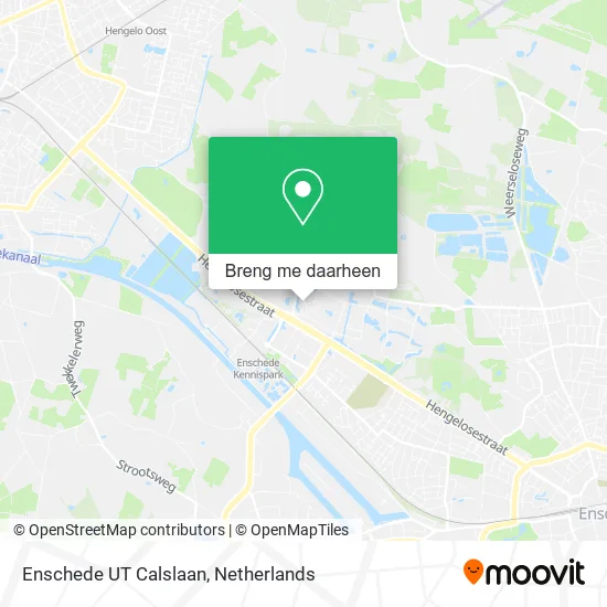 Enschede UT Calslaan kaart
