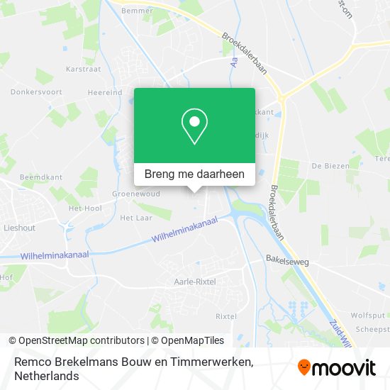 Remco Brekelmans Bouw en Timmerwerken kaart
