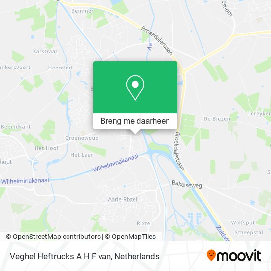 Veghel Heftrucks A H F van kaart