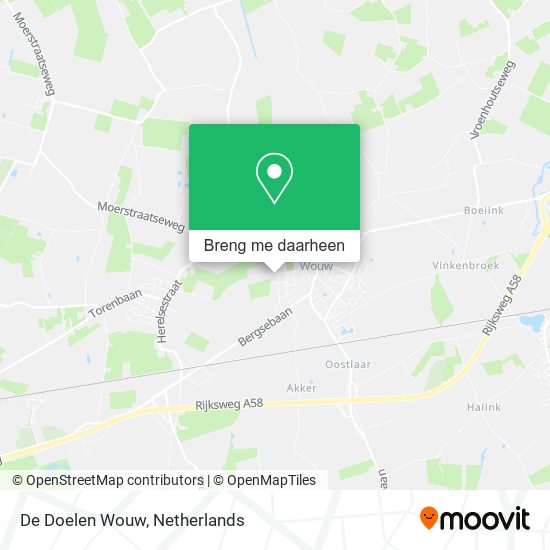 De Doelen Wouw kaart