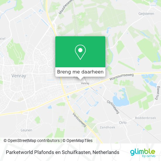 Parketworld Plafonds en Schuifkasten kaart